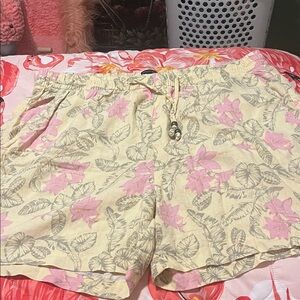 Margaritaville Pink and Yellow Floral Women's Shorts